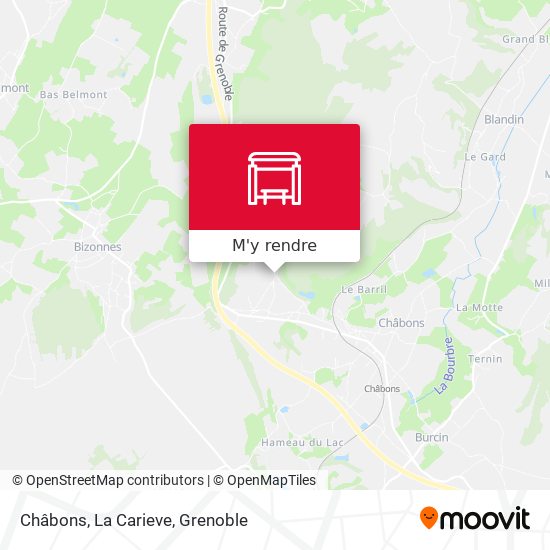 Châbons, La Carieve plan