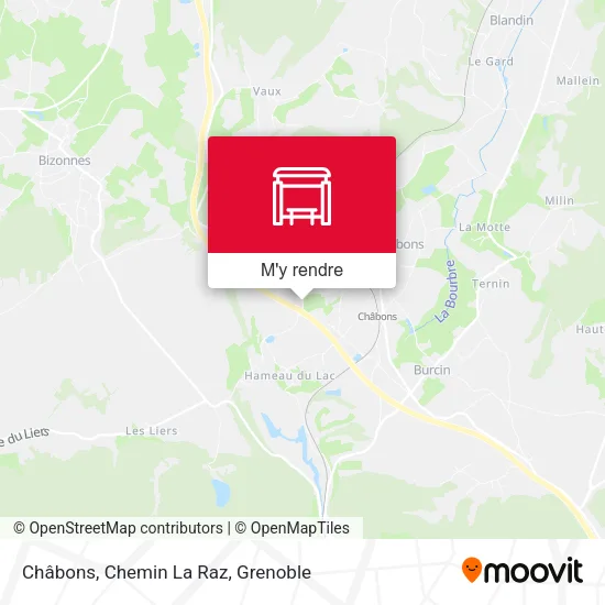 Châbons, Chemin La Raz plan