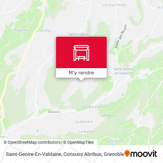 Saint-Geoire-En-Valdaine, Consuoz Abribus plan