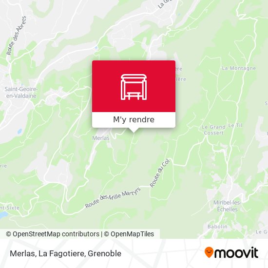 Merlas, La Fagotiere plan