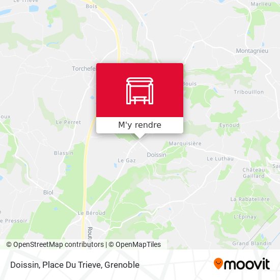 Doissin, Place Du Trieve plan