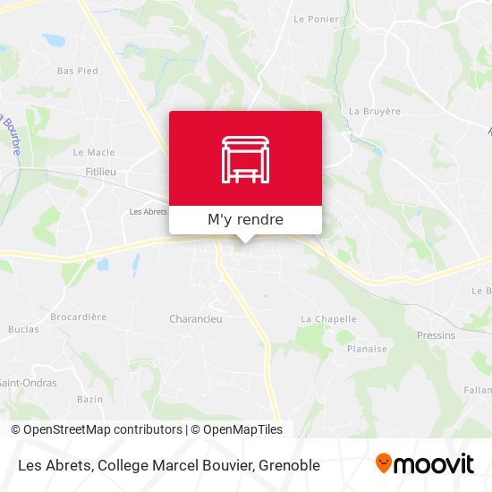Les Abrets, College Marcel Bouvier plan