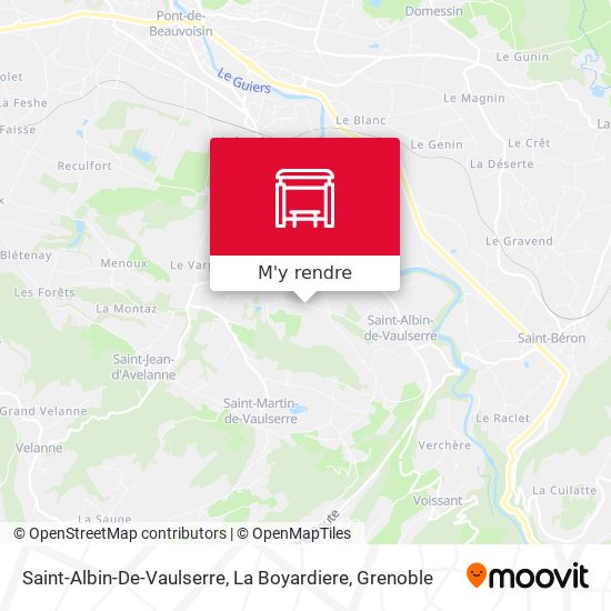 Saint-Albin-De-Vaulserre, La Boyardiere plan