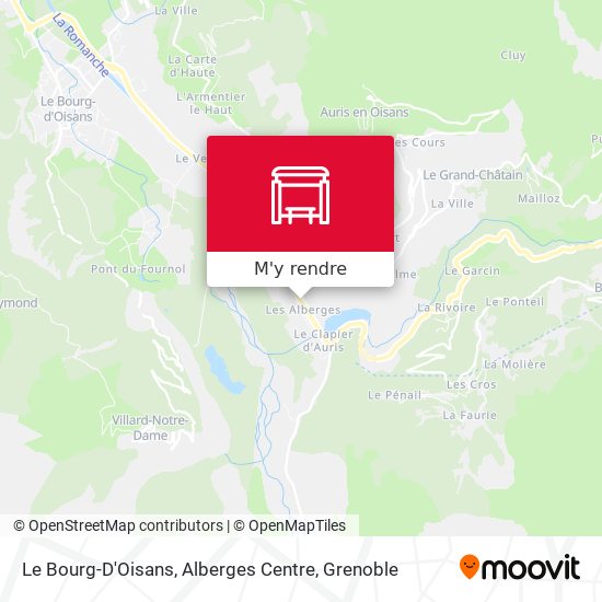 Le Bourg-D'Oisans, Alberges Centre plan