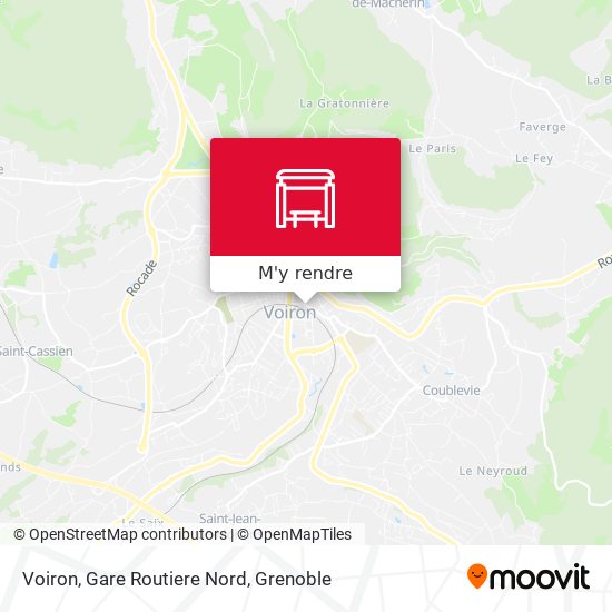 Voiron, Gare Routiere Nord plan