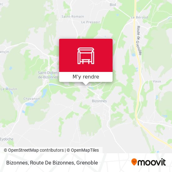 Bizonnes, Route De Bizonnes plan