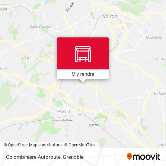 Colombiniere Autoroute plan