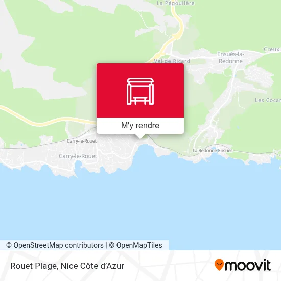 Rouet Plage plan