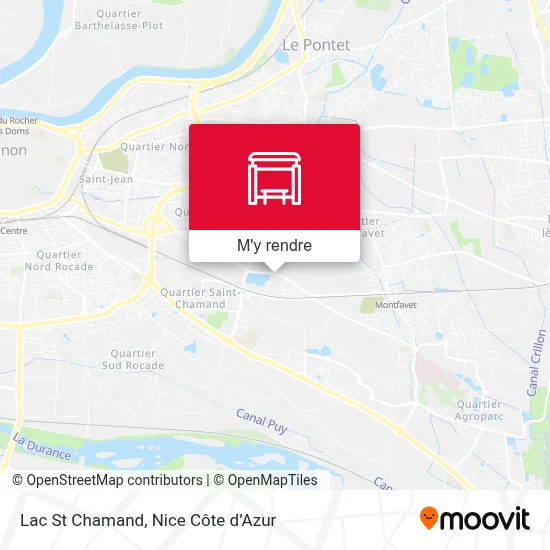 Lac St Chamand plan