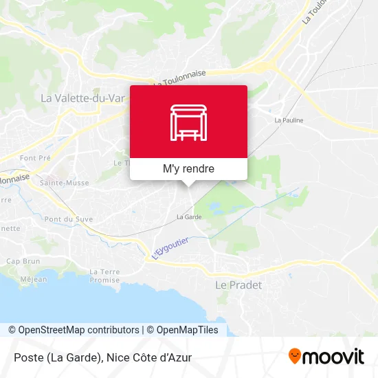 Poste (La Garde) plan