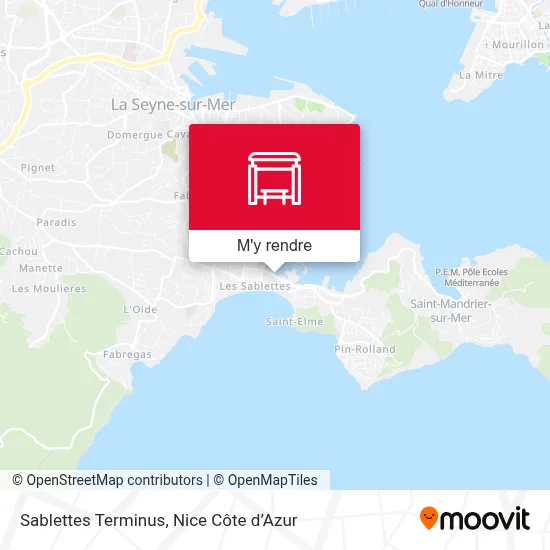 Sablettes Terminus plan