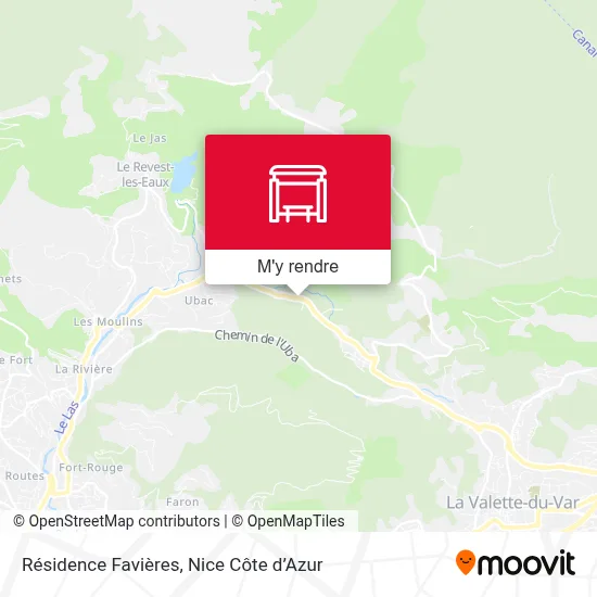 Résidence Favières plan