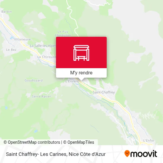Saint Chaffrey- Les Carines plan