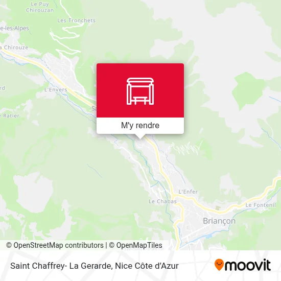 Saint Chaffrey- La Gerarde plan