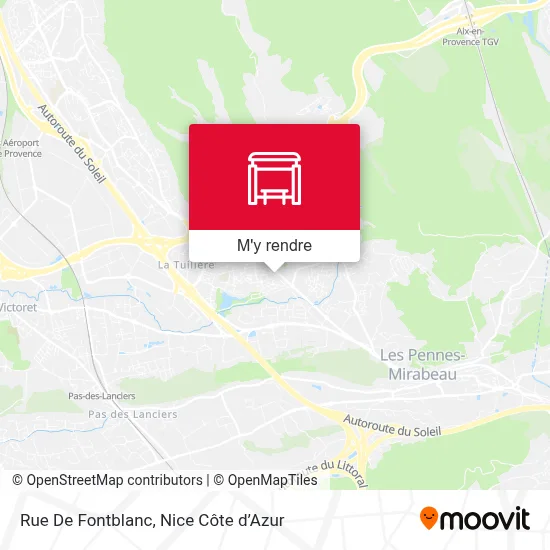 Rue De Fontblanc plan