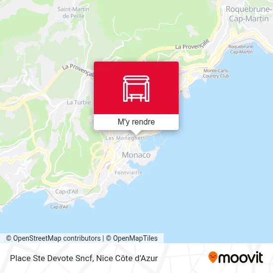 Place Ste Devote Sncf plan