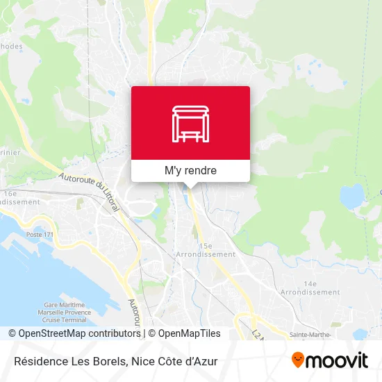 Résidence Les Borels plan