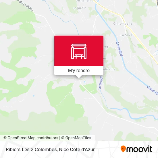 Ribiers Les 2 Colombes plan