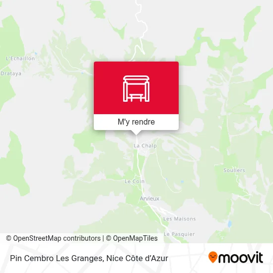 Pin Cembro Les Granges plan