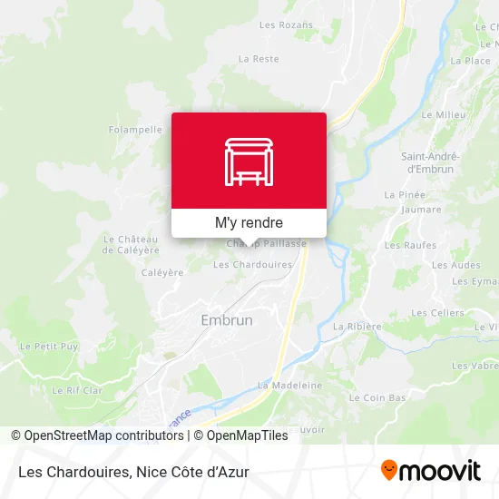 Les Chardouires plan