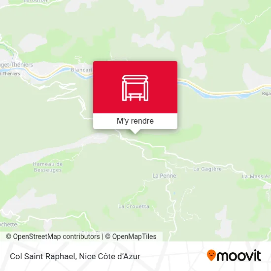 Col Saint Raphael plan
