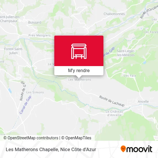 Les Matherons Chapelle plan