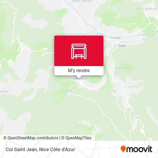 Col Saint Jean plan