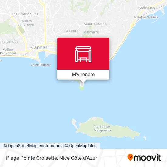 Plage Pointe Croisette plan