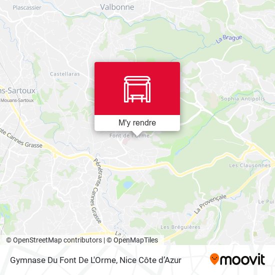 Gymnase Du Font De L'Orme plan