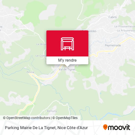 Parking Mairie De La Tignet plan