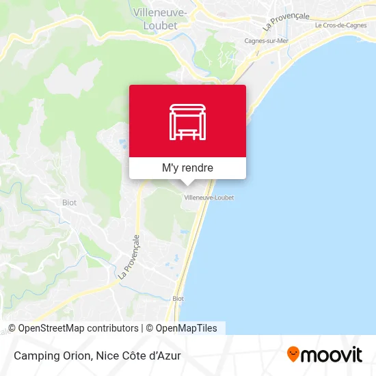 Camping Orion plan