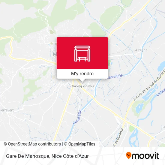 Gare De Manosque plan