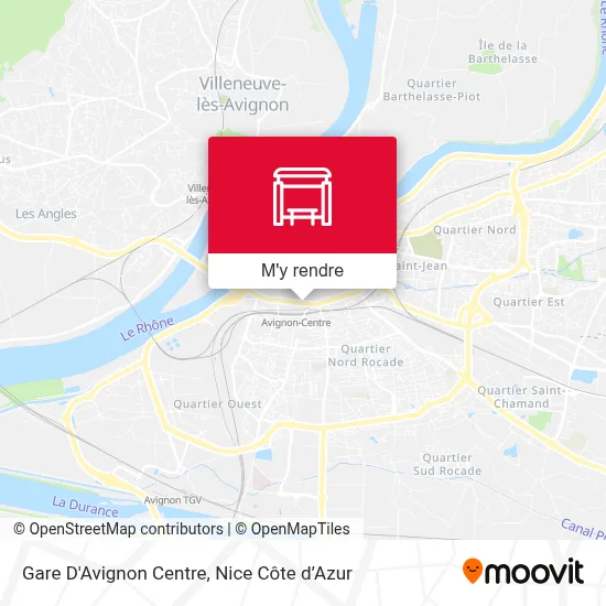 Gare D'Avignon Centre plan