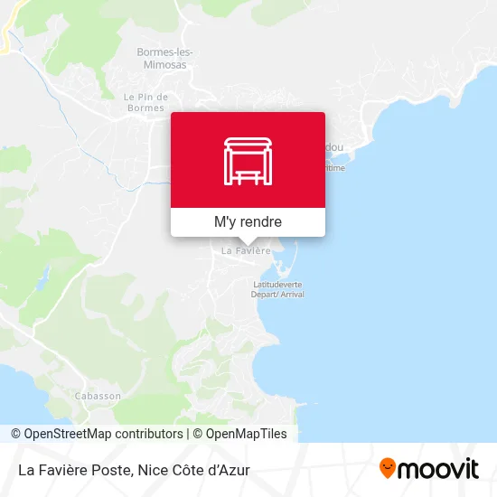 La Favière Poste plan