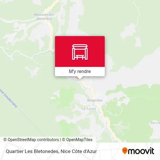 Quartier Les Bletonedes plan