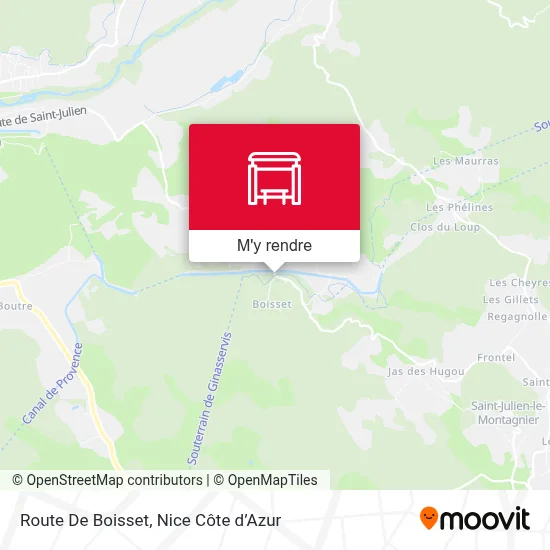 Route De Boisset plan