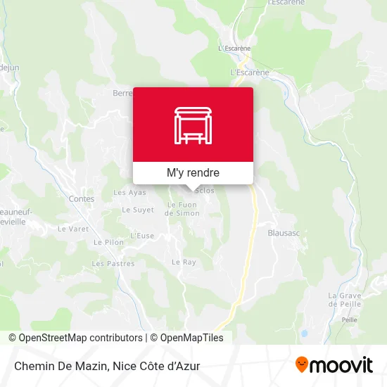 Chemin De Mazin plan