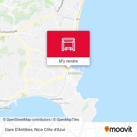 Gare D'Antibes plan