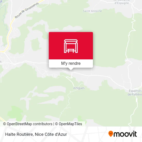 Halte Routière plan