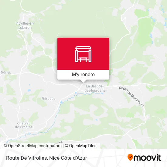 Route De Vitrolles plan