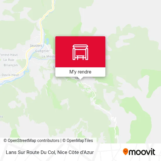 Lans Sur Route Du Col plan