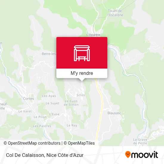 Col De Calaisson plan
