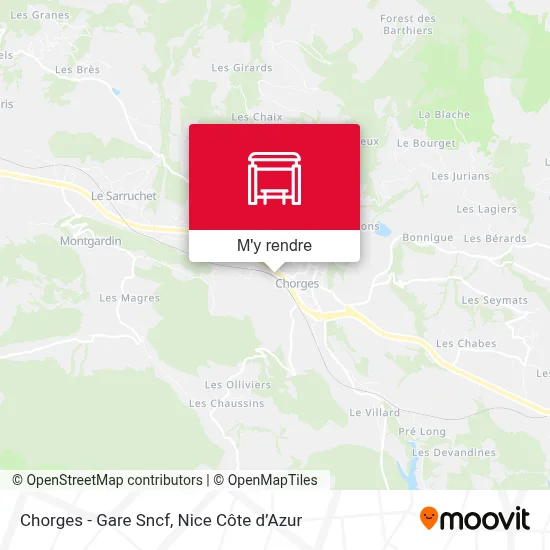 Chorges - Gare Sncf plan