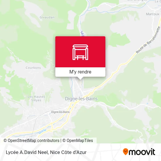 Lycée A.David Neel plan