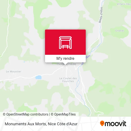 Monuments Aux Morts plan