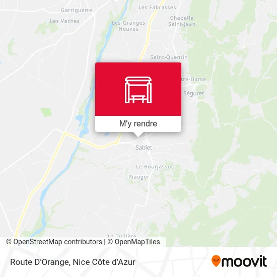 Route D'Orange plan