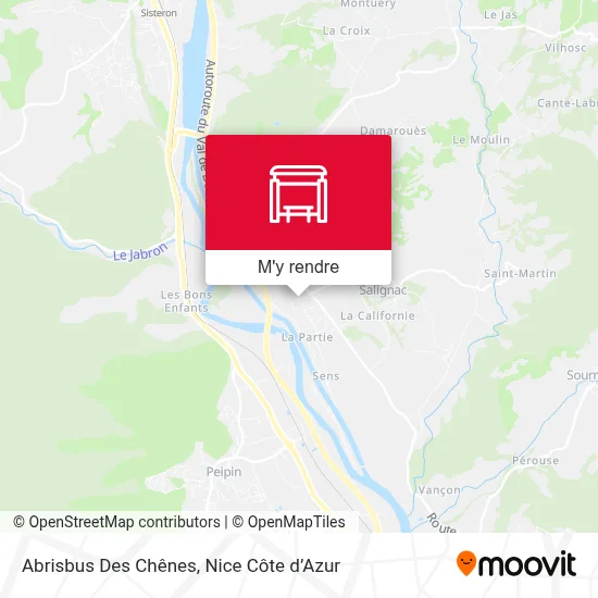 Abrisbus Des Chênes plan