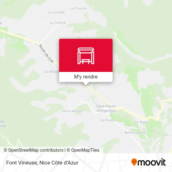 Font Vineuse plan