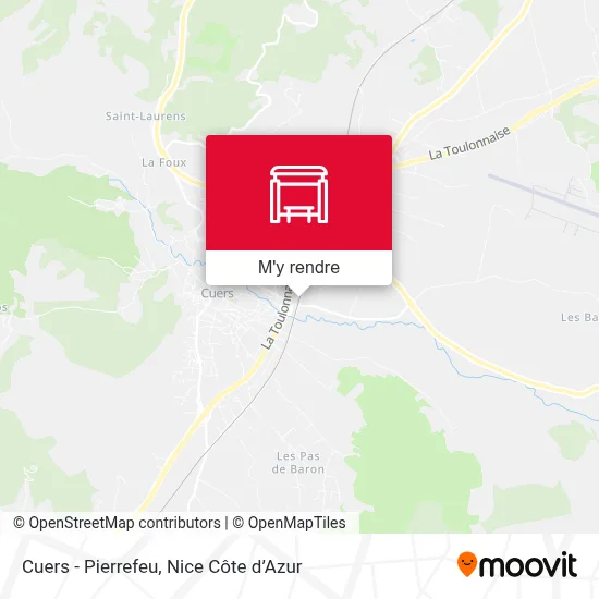 Cuers - Pierrefeu plan