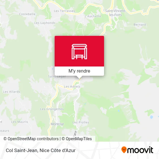 Col Saint-Jean plan